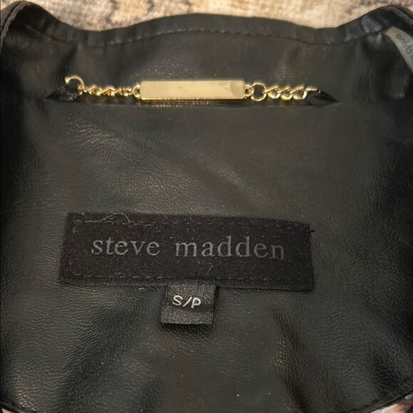 Steve madden faux leather motorcycle Fringe jacket - Picture 6 of 12